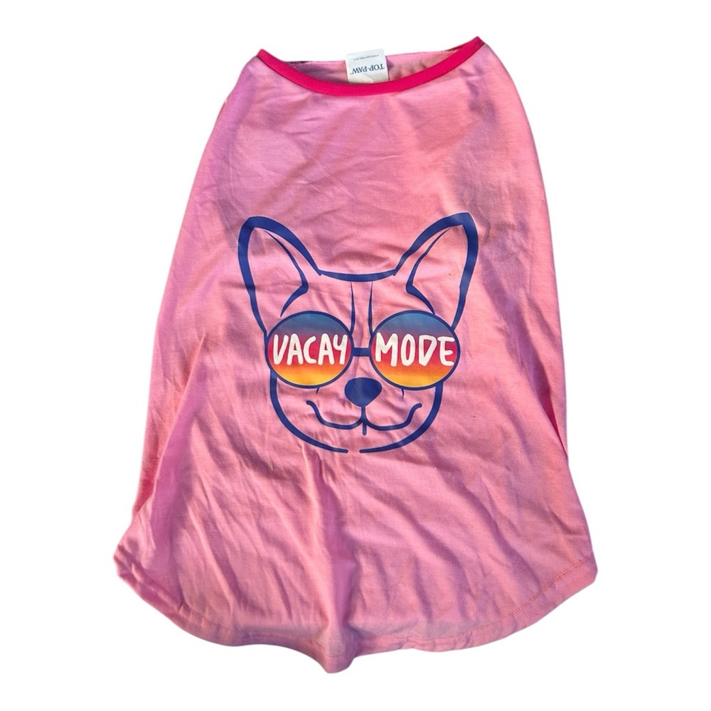 New Top Paw "Vacay Mode" dog t-shirt XL - Picture 3 of 7